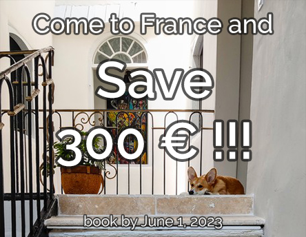 Save 300 € if you book before May 31, 2023!